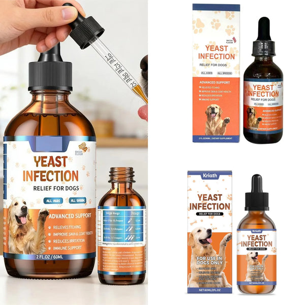  Dog Pet Drops Gentle Care Supplement - Herbal Gut Health Liquid for Dogs and Cats, Digestive Support Yeast Drops, Healthy Coat and Skin Formula, Natural Probiotic Pet Supplement, Puppy Safe No Additives