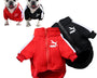 Stylish winter dog jacket for small and medium breeds. Soft polyester baseball jacket for puppies, Chihuahuas, Pugs, and French Bulldogs. Keeps dogs warm and comfortable during cold weather
