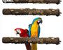 Natural wood and emery bird perch for parrots, parakeets, and cockatiels. Helps maintain healthy claws and beaks while providing a safe, comfortable, and enriching perch inside the cage.