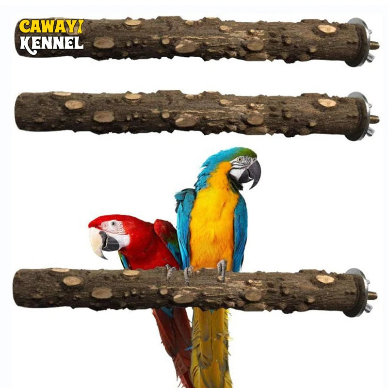 Natural wood and emery bird perch for parrots, parakeets, and cockatiels. Helps maintain healthy claws and beaks while providing a safe, comfortable, and enriching perch inside the cage.