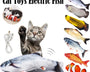Interactive original electric cat toy fish, USB rechargeable, soft and durable, encourages play, exercise, and mental stimulation for cats, safe and realistic plush design.