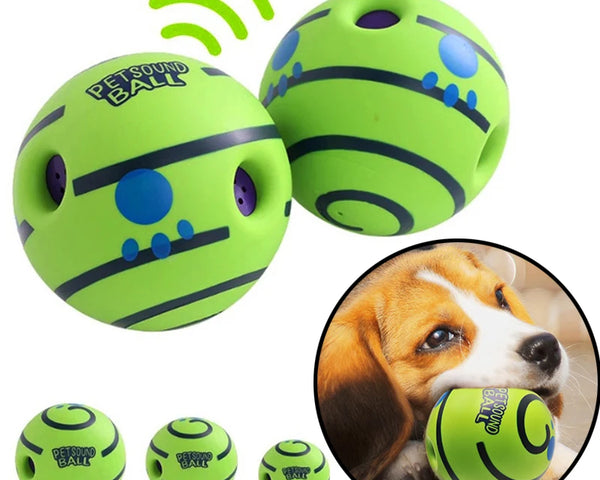 Original interactive giggle sound dog ball, keeps dogs active, healthy, and entertained, promotes exercise, mental stimulation, and fun indoor/outdoor play.