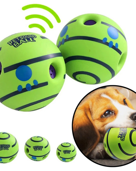 Original interactive giggle sound dog ball, keeps dogs active, healthy, and entertained, promotes exercise, mental stimulation, and fun indoor/outdoor play.
