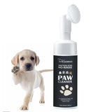 Original pet paw cleaning foam with silicone scrubber, gentle natural ingredients, safe for dogs and cats, removes dirt and mud, portable 100ml.