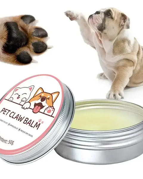 Original paw and nose balm for cats and dogs, moisturizes, protects, and repairs cracked paws and noses, safe if licked, suitable for all weather conditions.