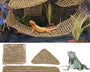Original hand-woven reptile hammock lounge, soft and durable, provides safe resting, climbing, and enrichment for bearded dragons, chameleons, geckos, iguanas, snakes, hamsters, and small birds.